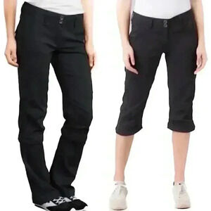 PrAna Women's 4 Halle Convertible Nylon Stretch Stormy Night Hiking Pants